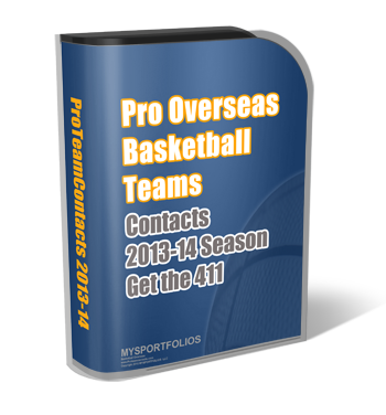 Pro Team Contacts Updated for 2013-2014